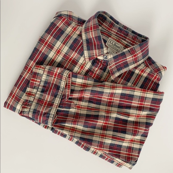L.L. Bean Plaid Shirt - Picture 1 of 3